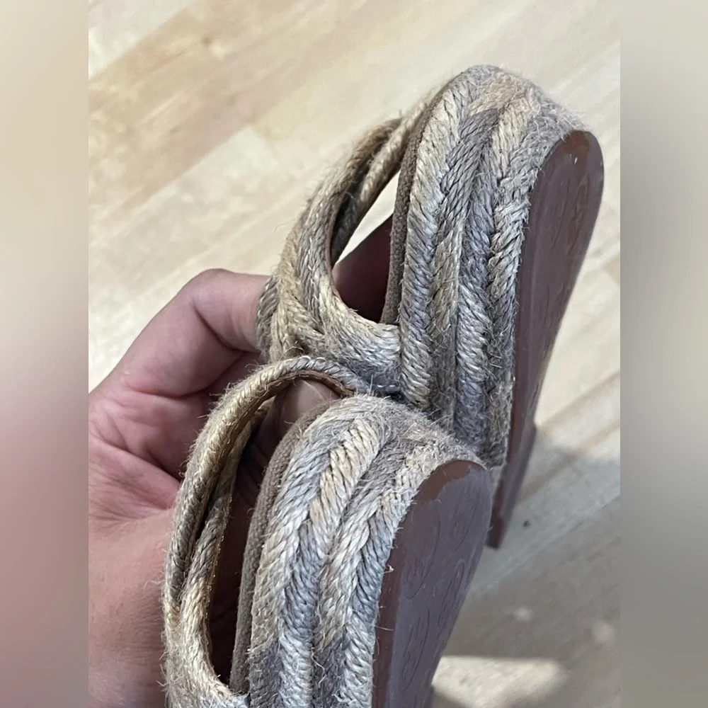 Tory burch Espadrilles Wedge Heels Sandals 8m